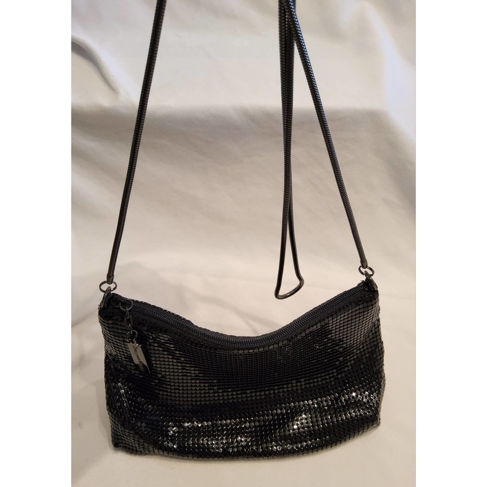 COPY - Whiting Davis Black Evening Bag Vintage Metallic Mesh